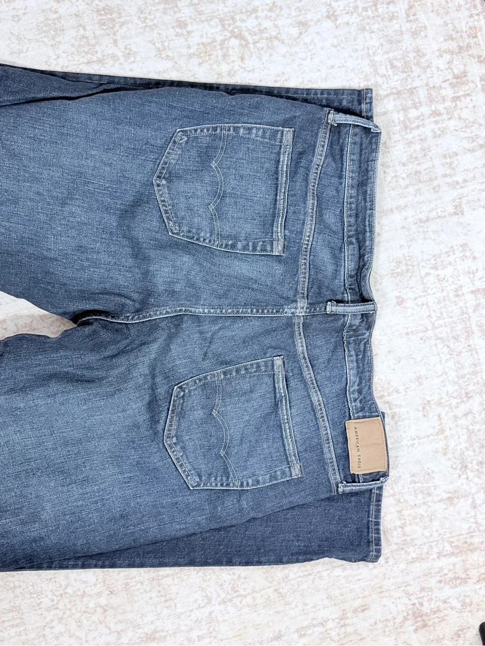 American Eagle Outfitters Men's Straight Jeans - Dark Indigo Wash